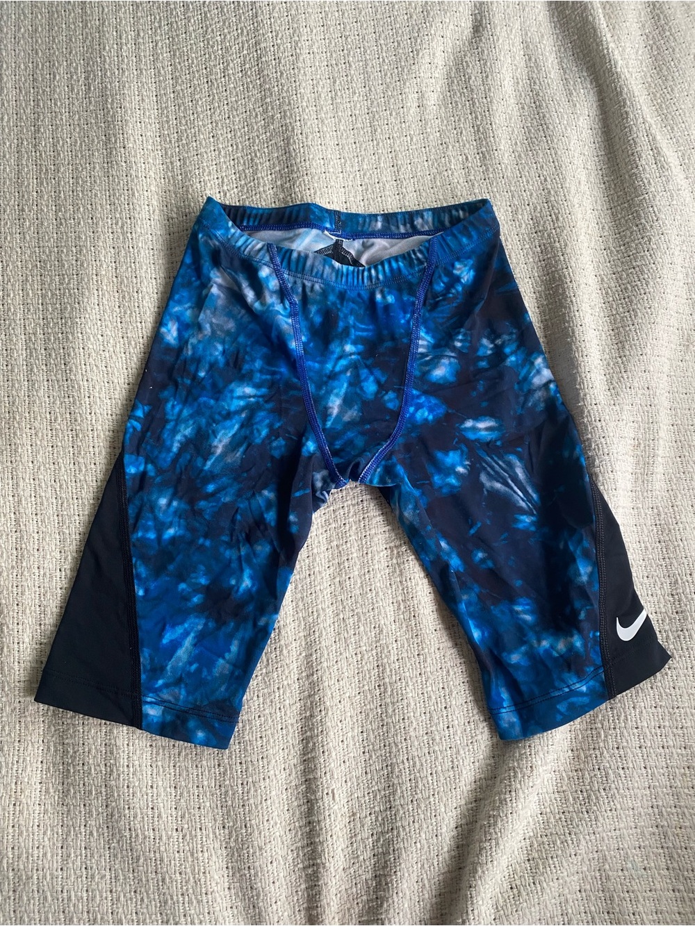 Nike Hydrastrong Men’s Blue Tie-Dye Swim Jammers sz 30